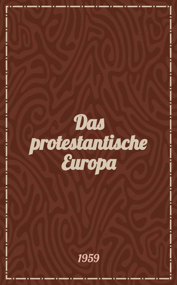 Das protestantische Europa