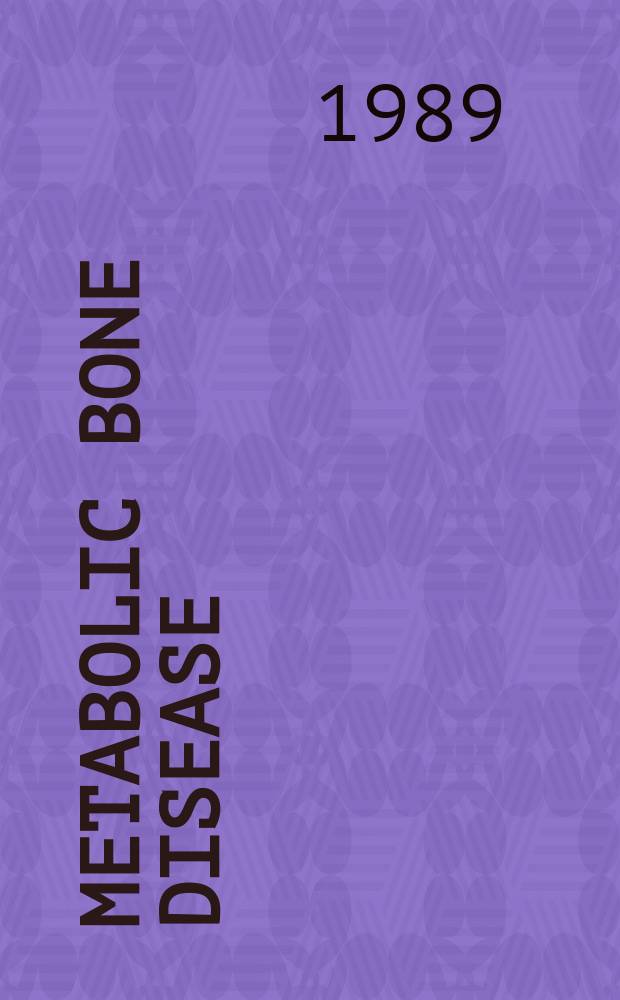 Metabolic bone disease