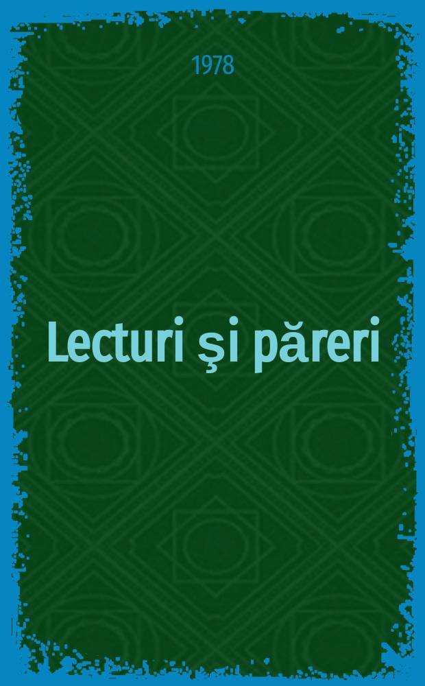 Lecturi şi păreri