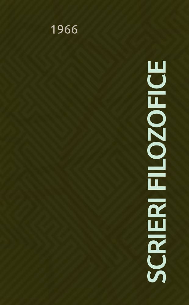 Scrieri filozofice