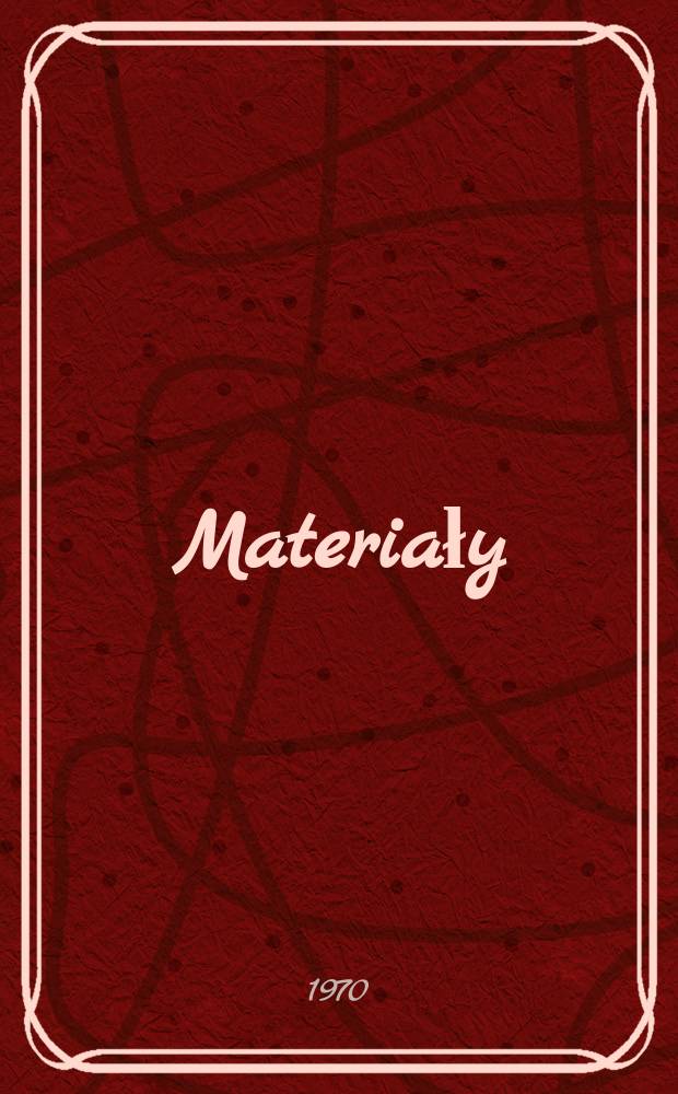 [Materiały]