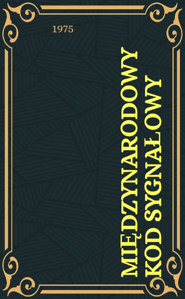 Międzynarodowy kod sygnałowy