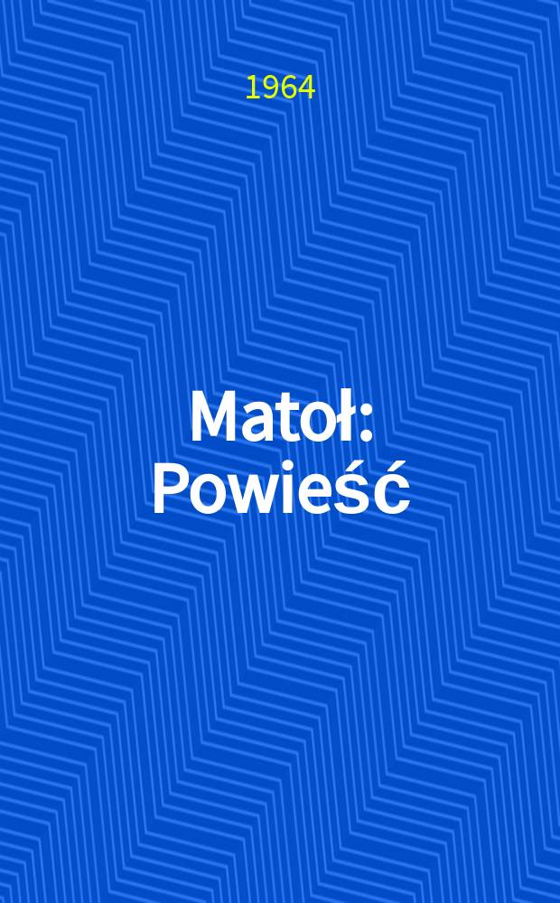 Matoł : Powieść