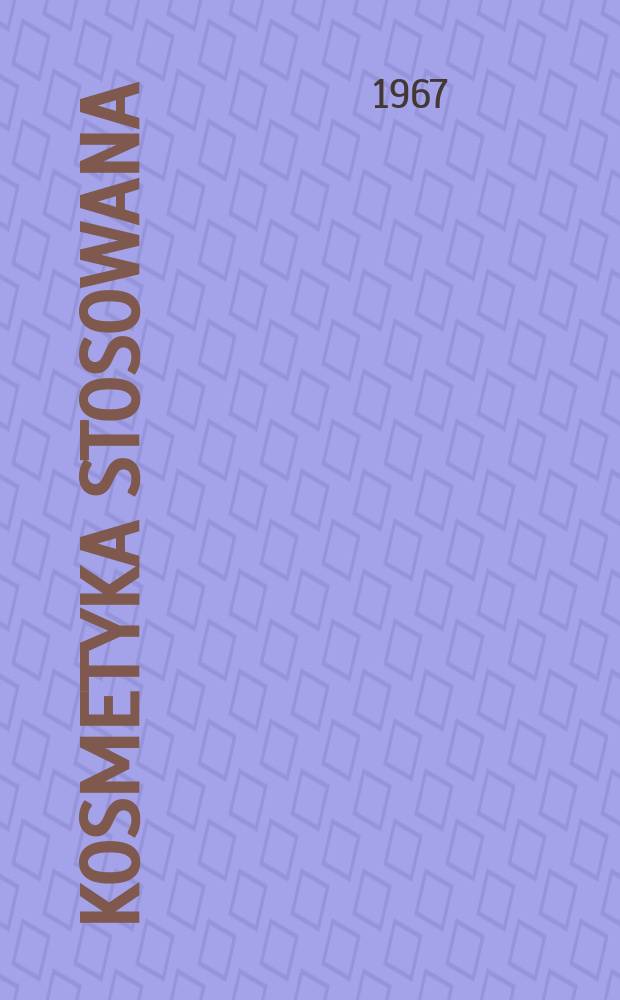 Kosmetyka stosowana