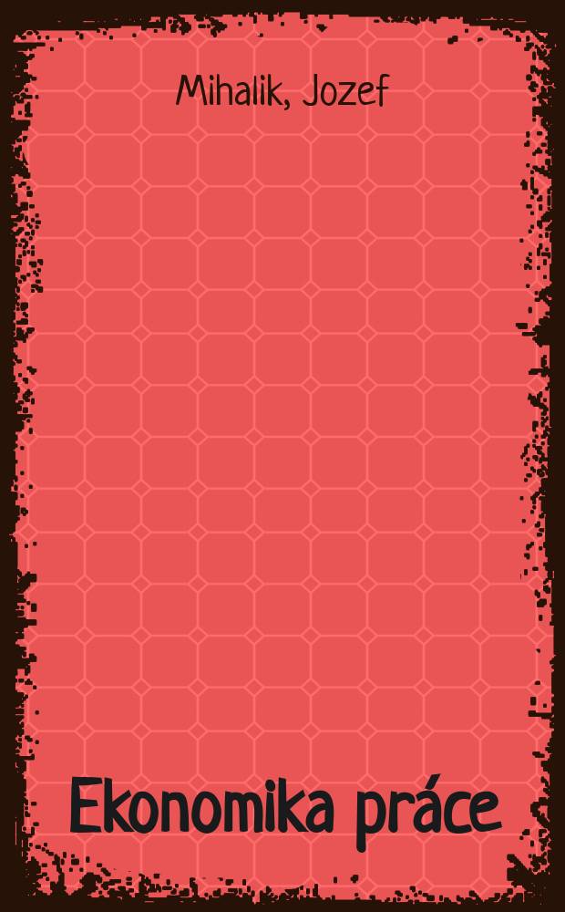 Ekonomika práce