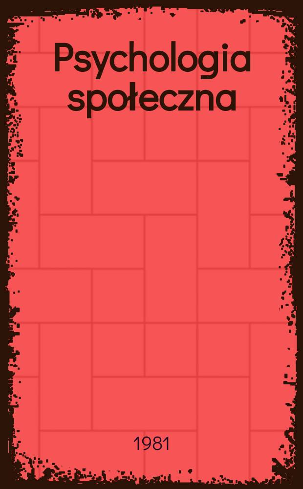Psychologia społeczna