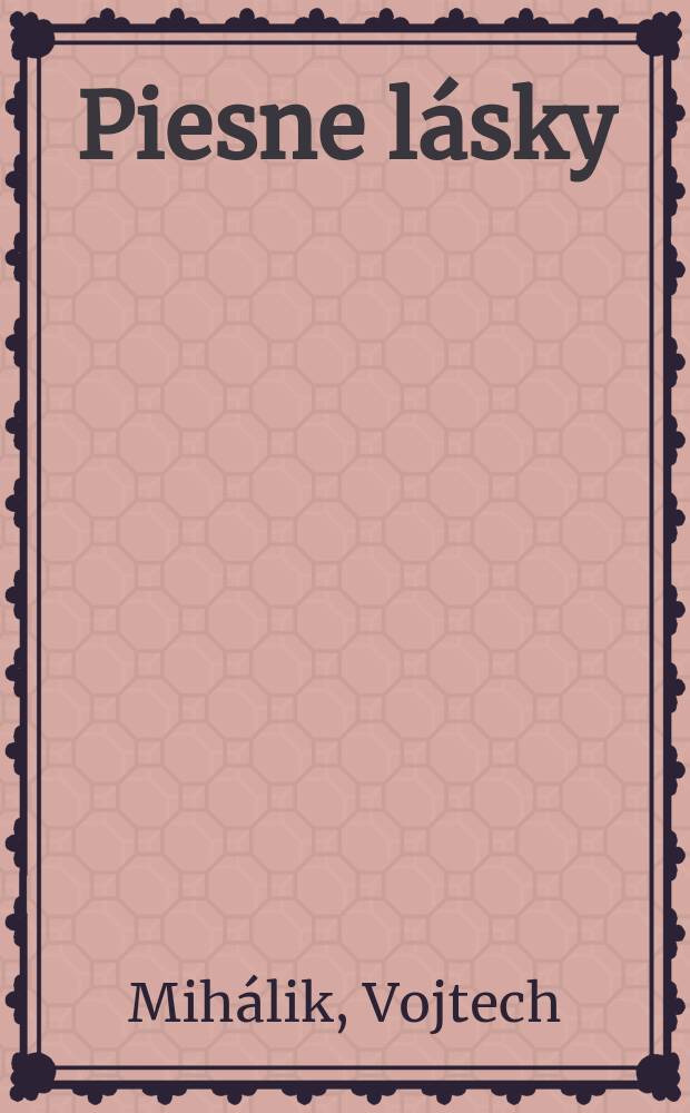 Piesne lásky
