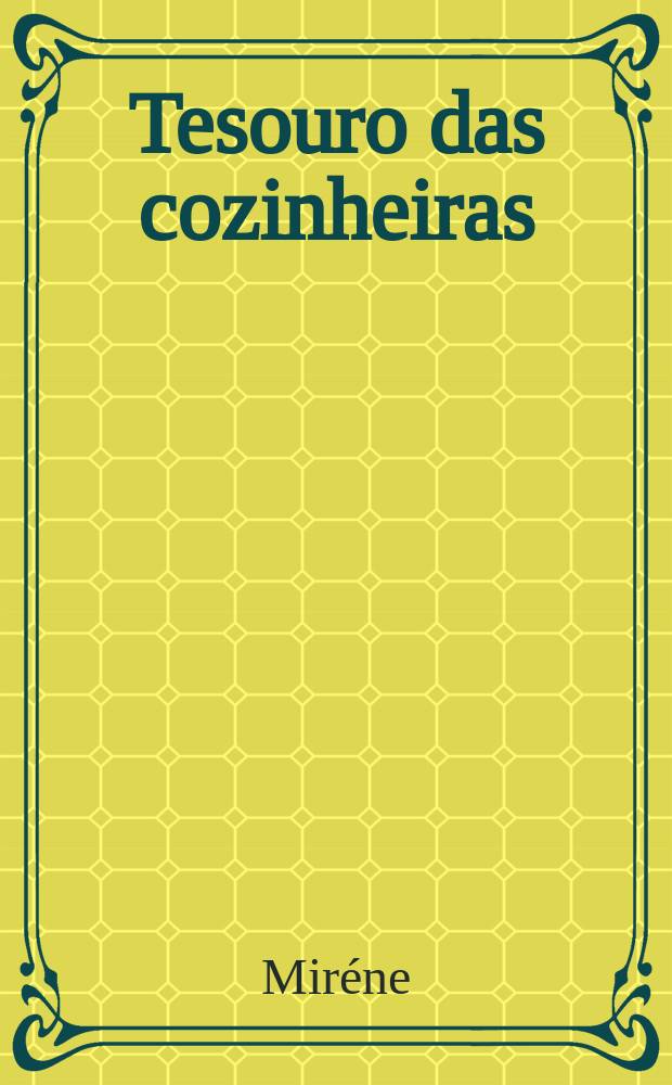 Tesouro das cozinheiras