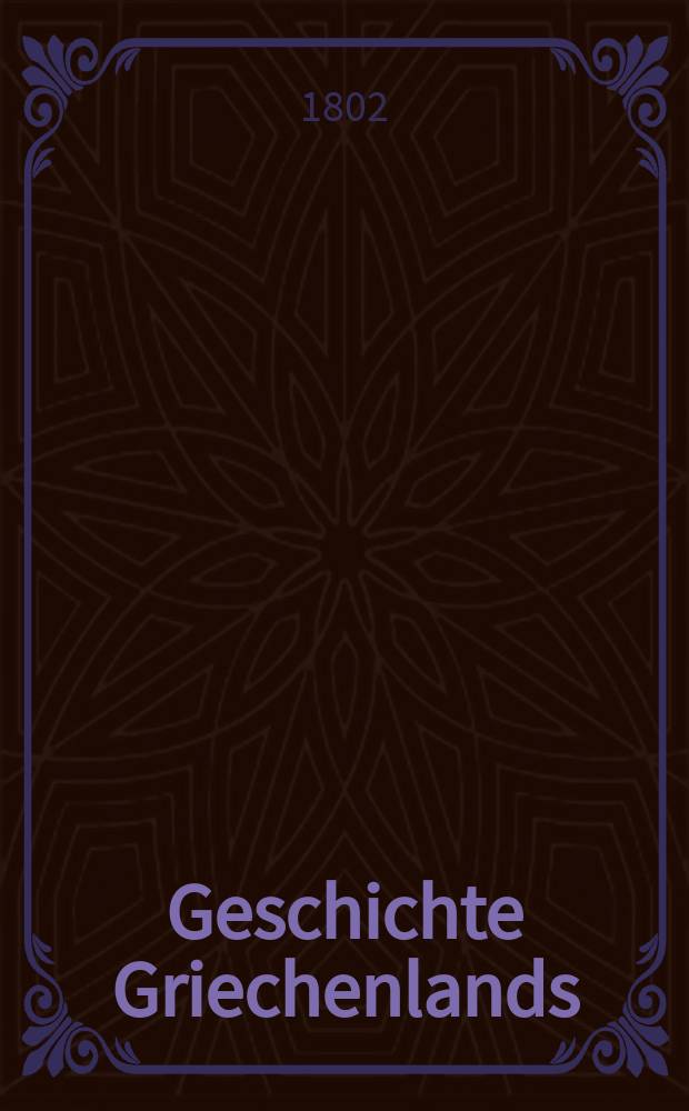 Geschichte Griechenlands