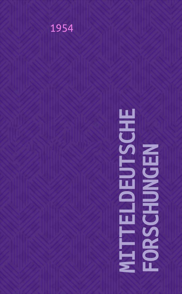 Mitteldeutsche Forschungen