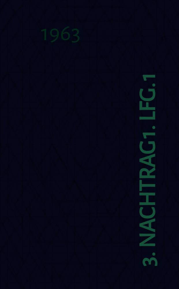 [3]. Nachtrag 1. Lfg. 1
