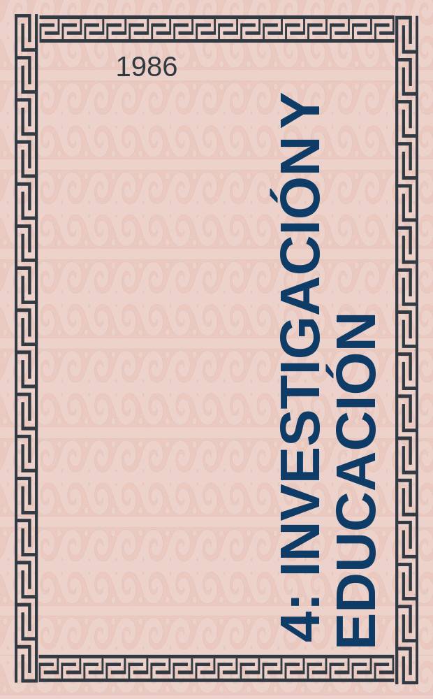 [4] : Investigación y educación