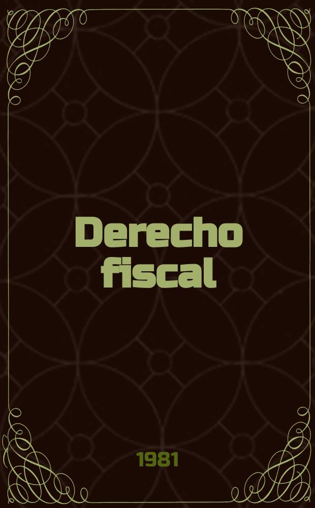 5 : Derecho fiscal