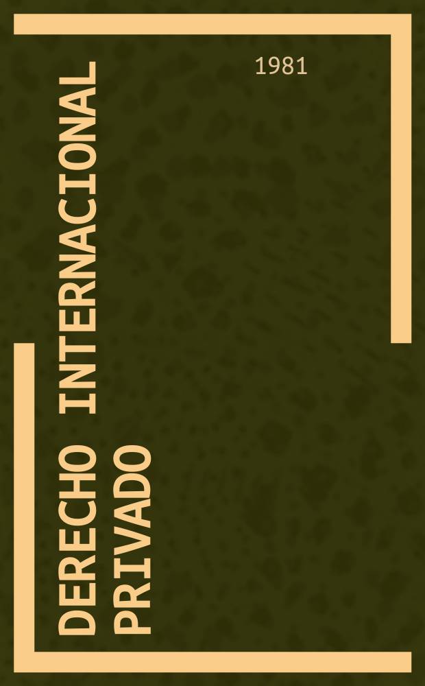 8 : Derecho internacional privado