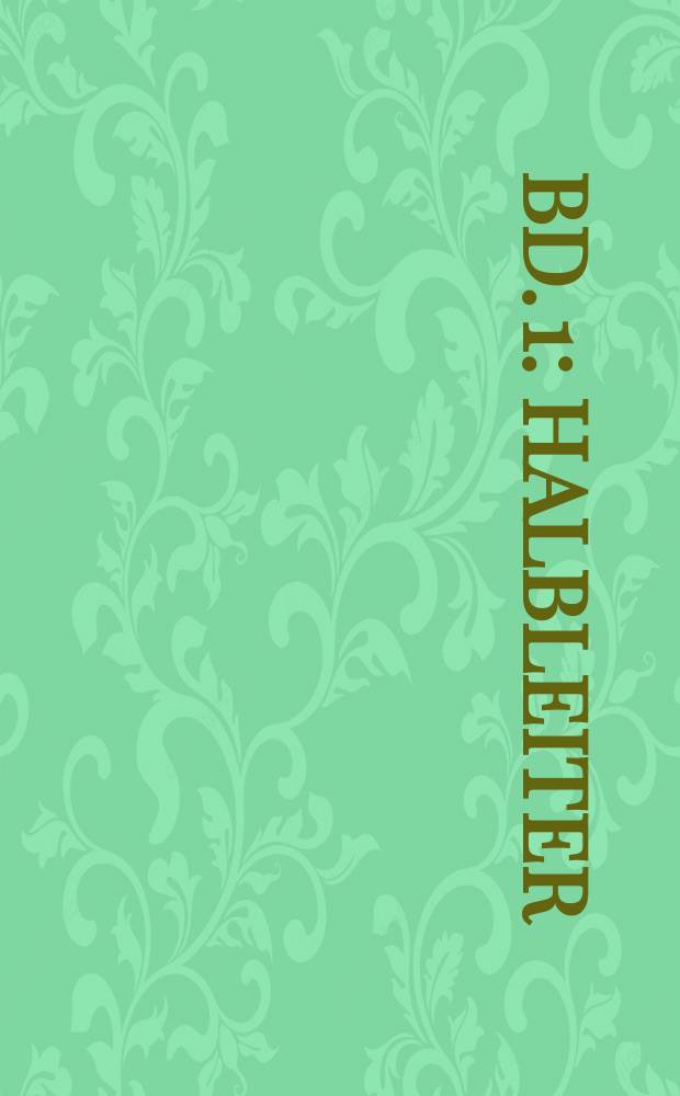 Bd. 1 : Halbleiter