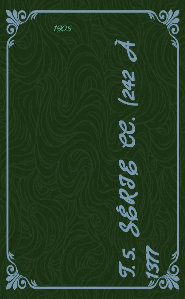 T. 5. Série CC. (242 à 1377). DD. EE : T. 5