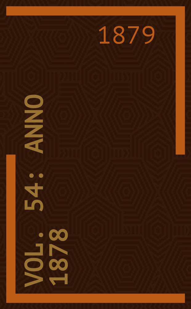 Vol. 54 : Anno 1878