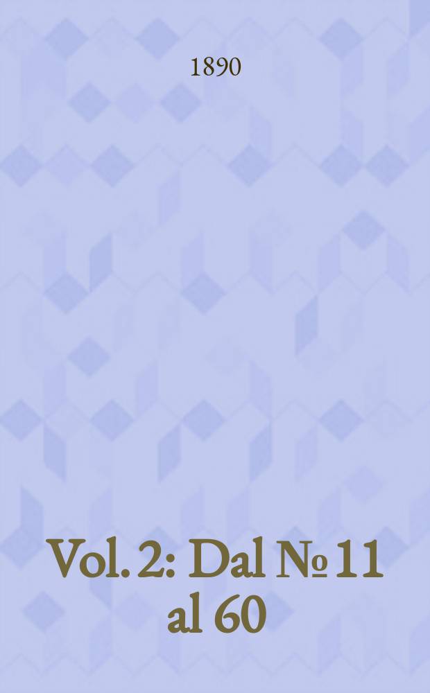 Vol. 2 : Dal № 11 al 60