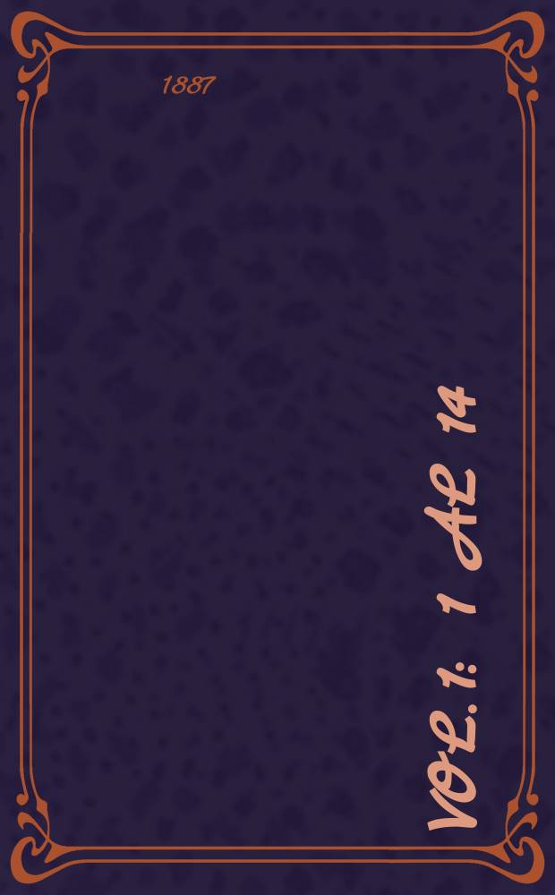 Vol. 1 : 1 al 14
