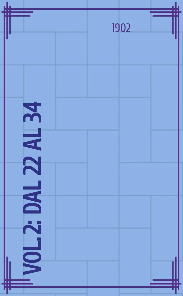 Vol. 2 : Dal 22 al 34