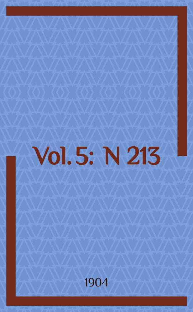 Vol. 5 : N 213