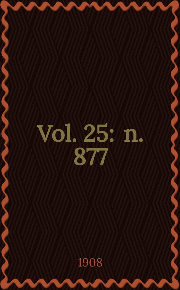 Vol. 25 : n. 877