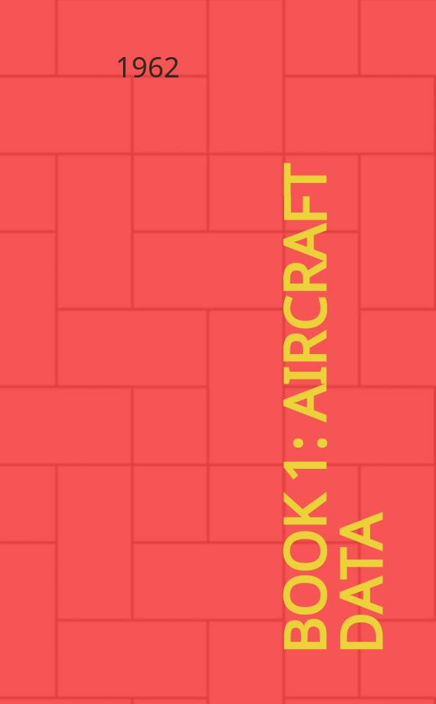 Book 1 : Aircraft data