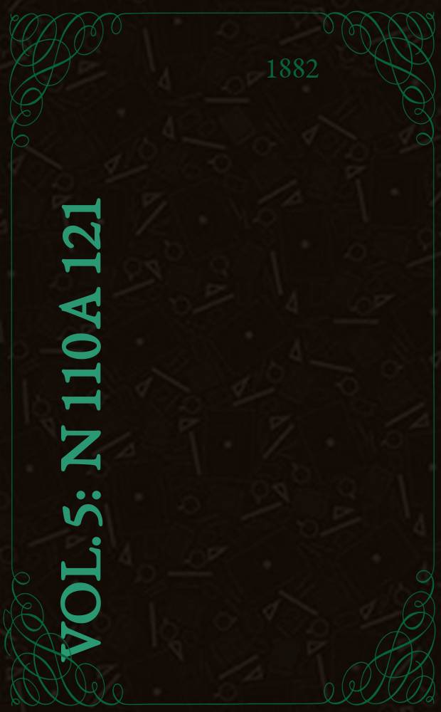 Vol. 5 : N 110 a 121