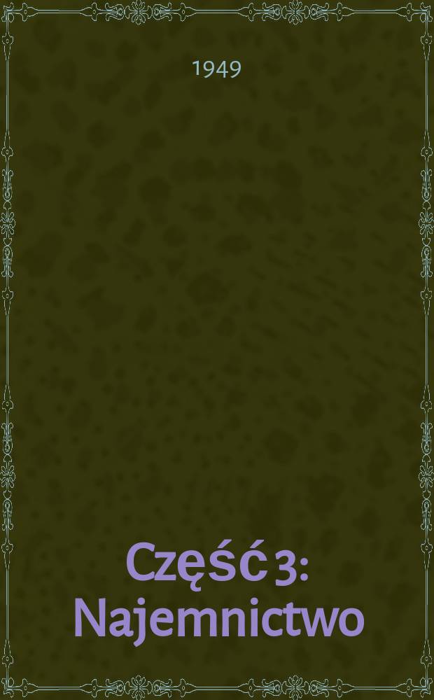 Część 3 : Najemnictwo