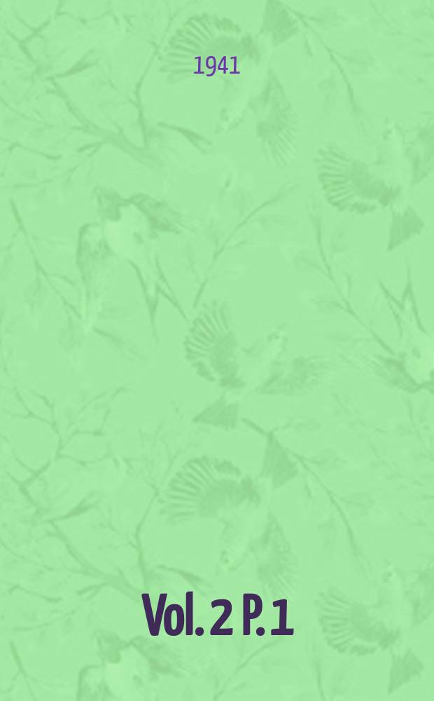 Vol. 2 P. 1