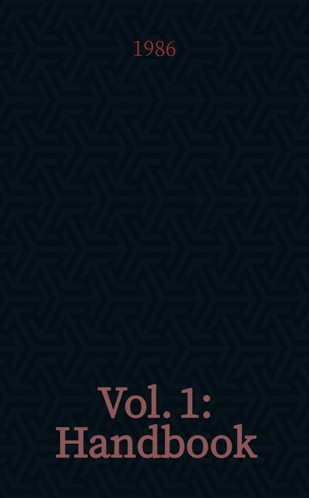 [Vol. 1] : Handbook