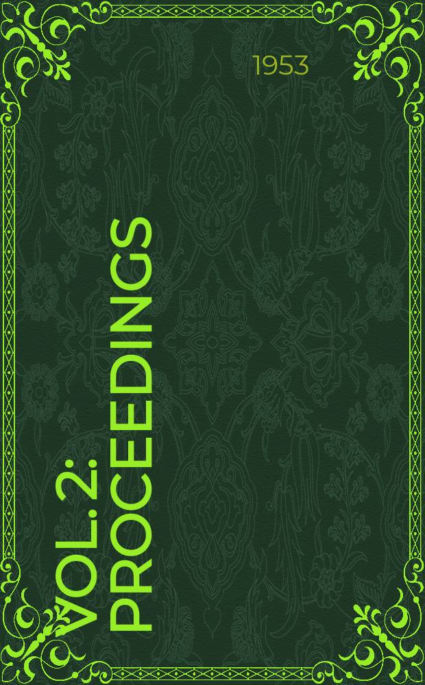 Vol. 2 : Proceedings