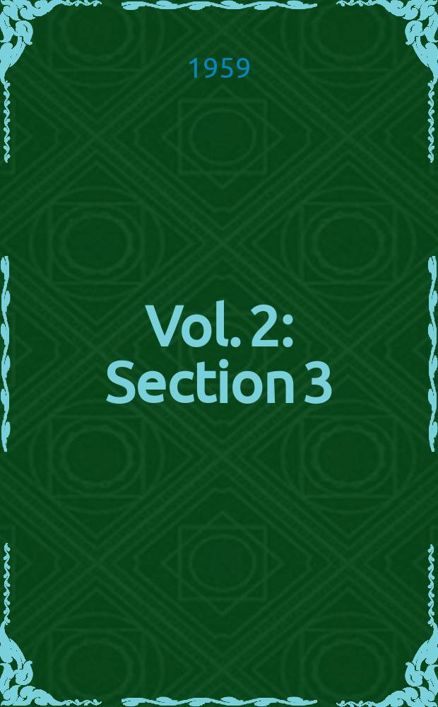 Vol. 2 : Section 3