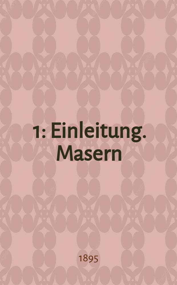 [1] : Einleitung. Masern