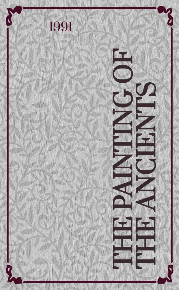 1 : The painting of the ancients