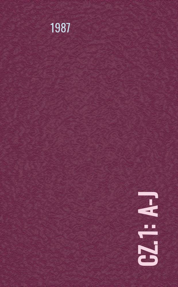Cz. 1 : A-J