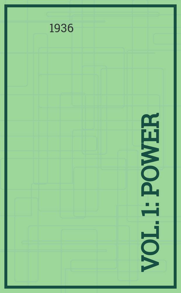 [Vol. 1] : Power