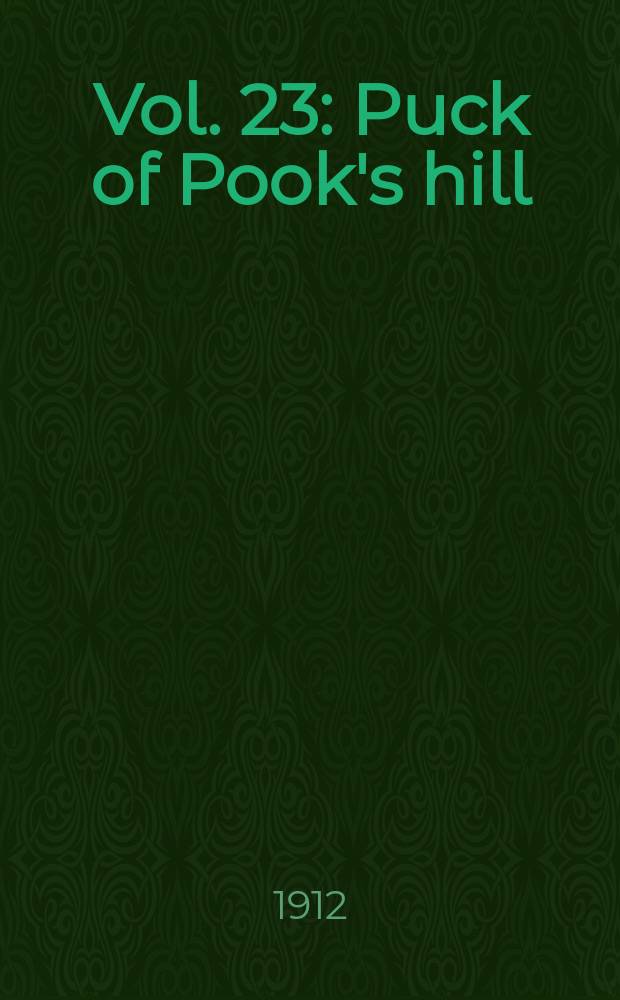 [Vol. 23] : Puck of Pook's hill