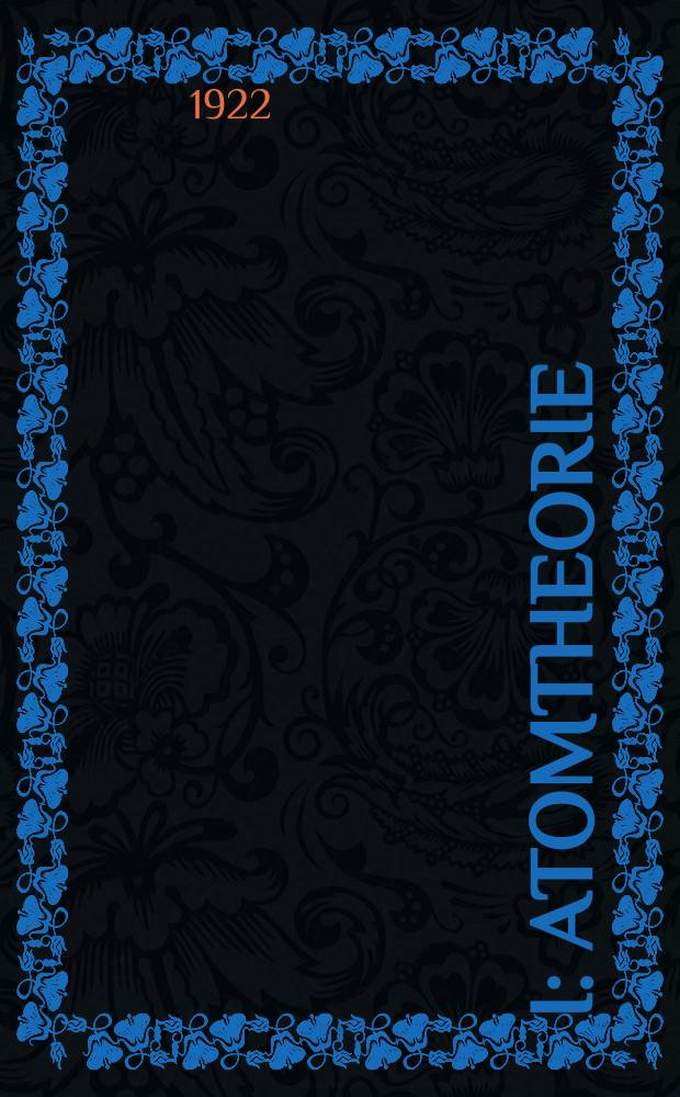 I : Atomtheorie
