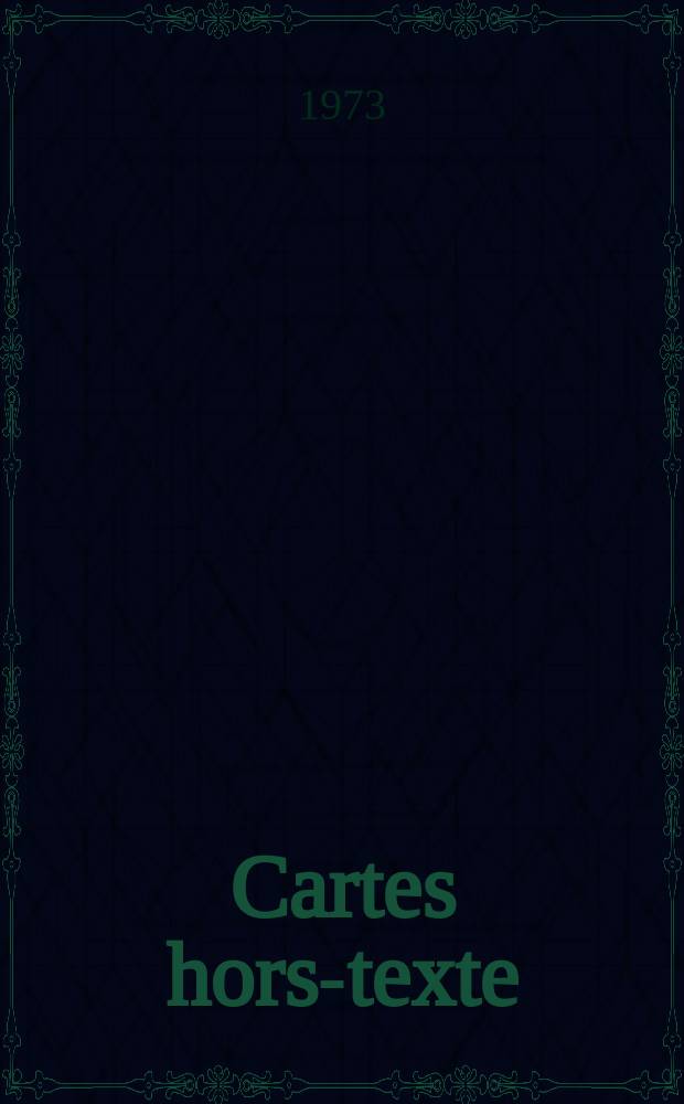 Cartes hors-texte