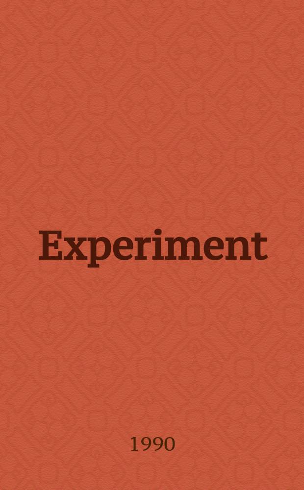 1 : Experiment