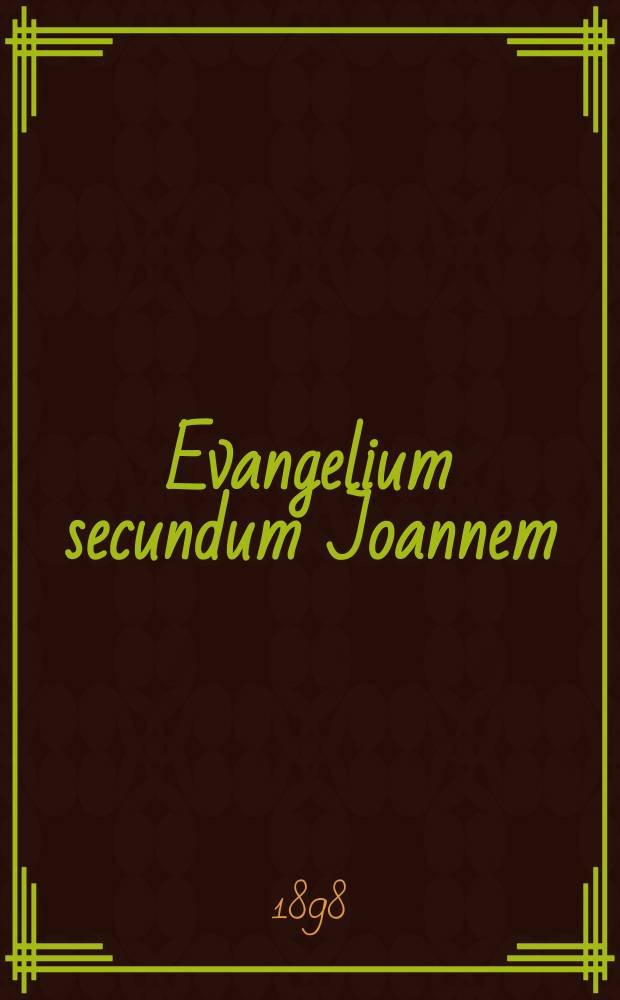 4 : Evangelium secundum Joannem