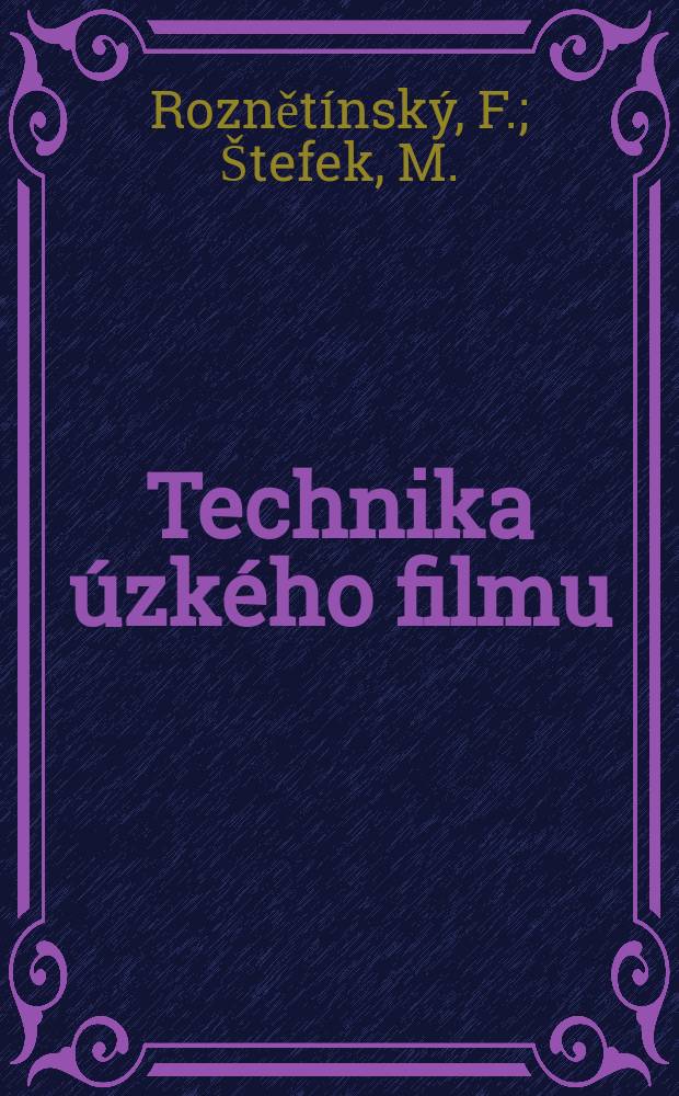 8 : Technika úzkého filmu