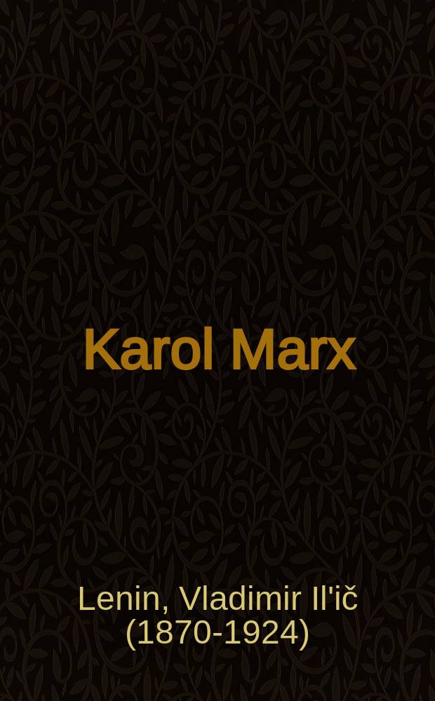 5 : Karol Marx