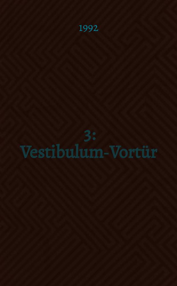 15. 3 : Vestibulum-Vortür ; Janua-Tür ; Grammatica Latino-vernacula ; Annotationes super Grammaticam ; De Lexico januali ; De Atrio ; Judicia ; Petri Colbovii Sendeschreiben ; De vocatione in Hungariam ; Schola pansophica ; De repertis pansophici studii obicibus ; Primitiae laborum scholasticorum