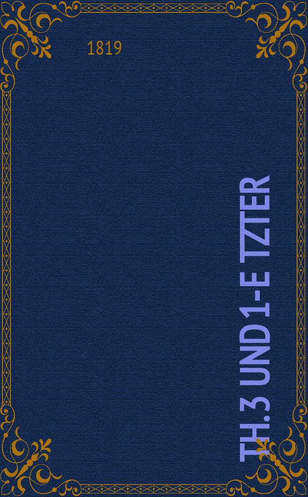 Th. 3 und 1-e tzter : Religionslehre