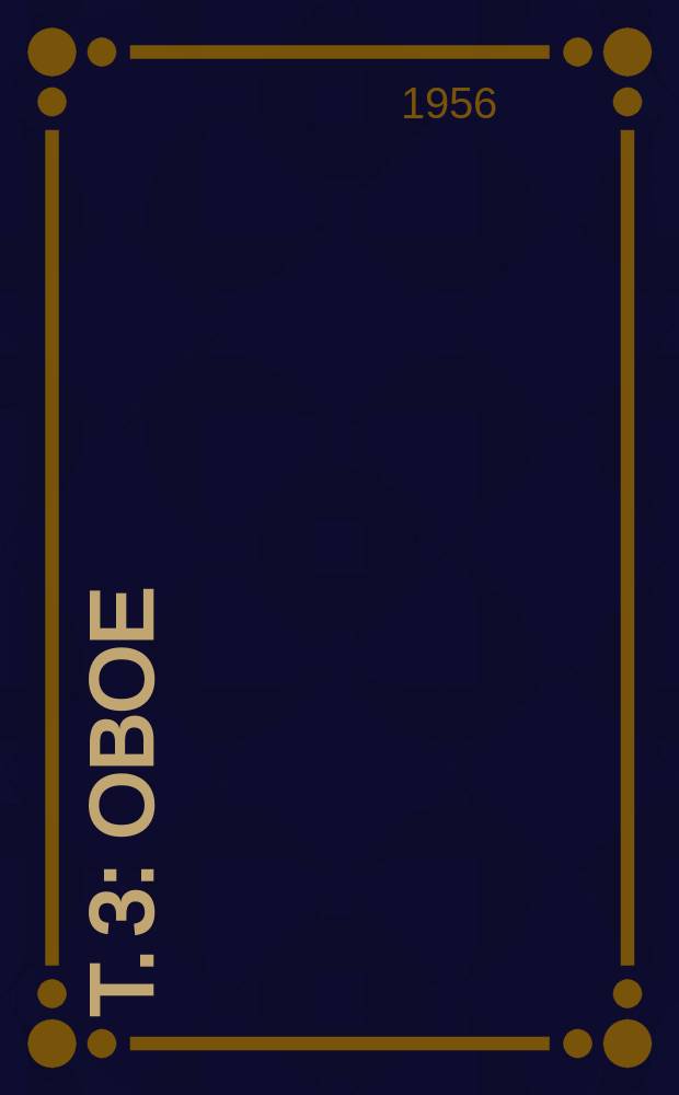 T. 3 : Oboe