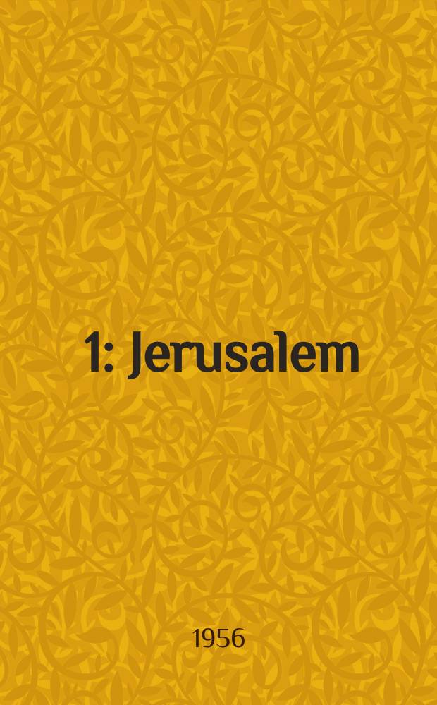 [1] : Jerusalem