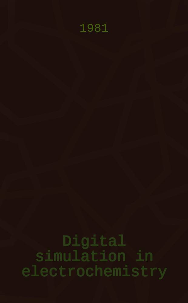 23 : Digital simulation in electrochemistry