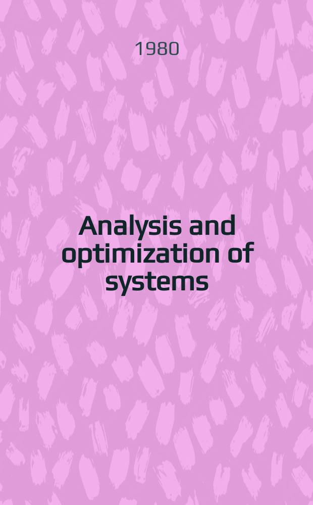 28 : Analysis and optimization of systems